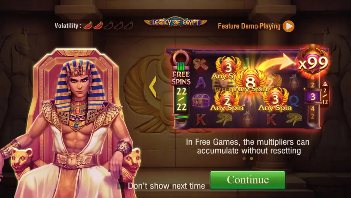 Start im Legacy of Egypt Slot Online